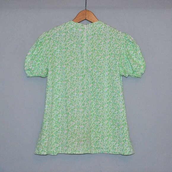 Vintage Handmade Girls Dress Size 5-6 Floral Print Retro Mod Mini Dress & Shorts - Picture 2 of 10